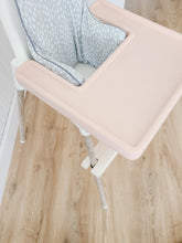 Load image into Gallery viewer, ikea highchair accessories. Cushion cover, placemat and leg wraps with footrest for complete makeover