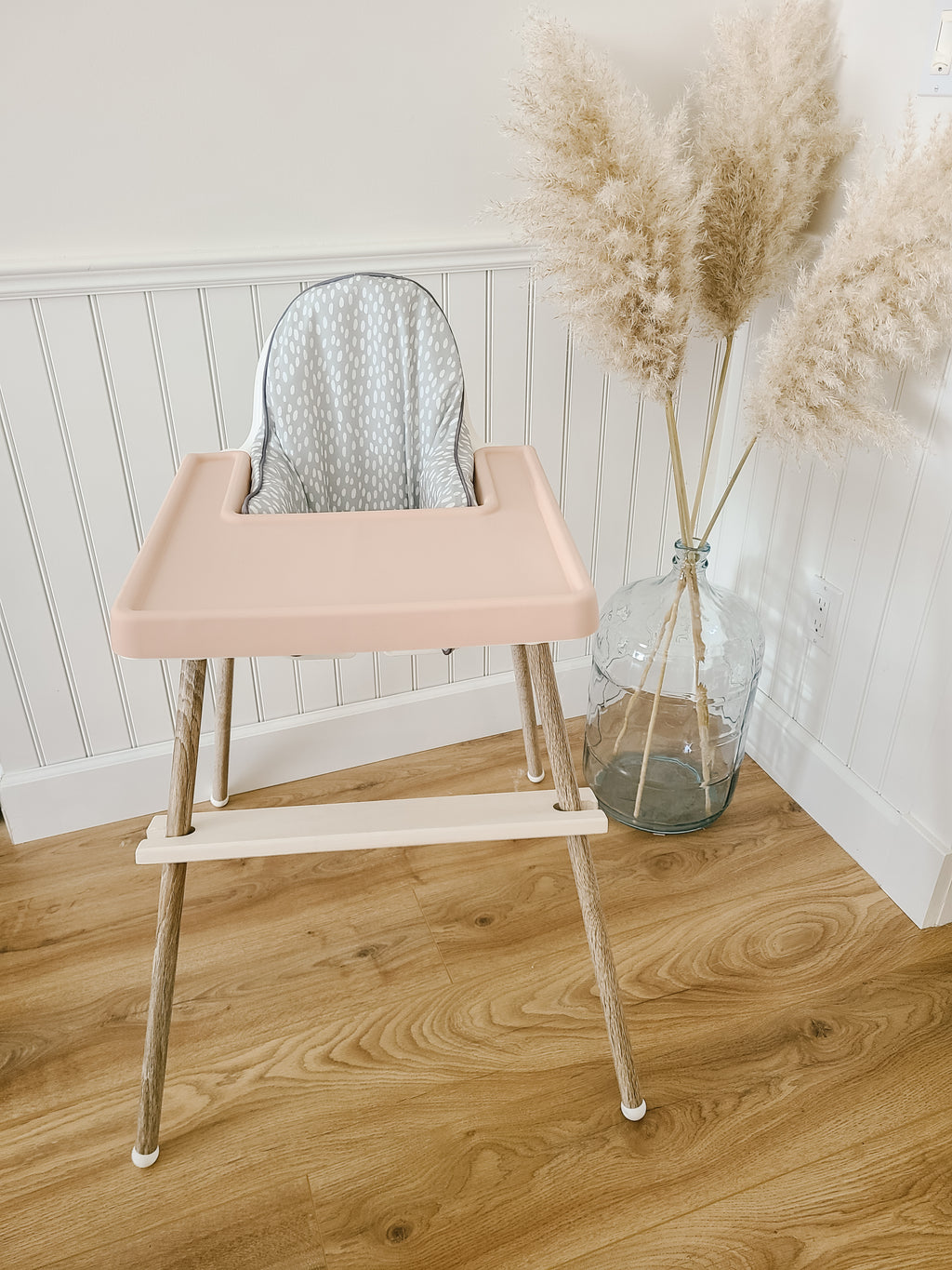 Ikea Highchair Accessories  Antilop placemat, cushion cover, footrest and leg stickers.