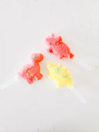 popsicle molds made from silicone in dinosaur dino icecream mold