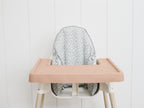 ikea highchair accessories. Cushion cover, placemat and leg wraps with footrest for complete makeover