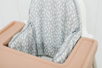 ikea highchair accessories. Cushion cover, placemat and leg wraps with footrest for complete makeover