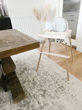 Load image into Gallery viewer, ikea highchair accessories. Cushion cover, placemat and leg wraps with footrest for complete makeover

