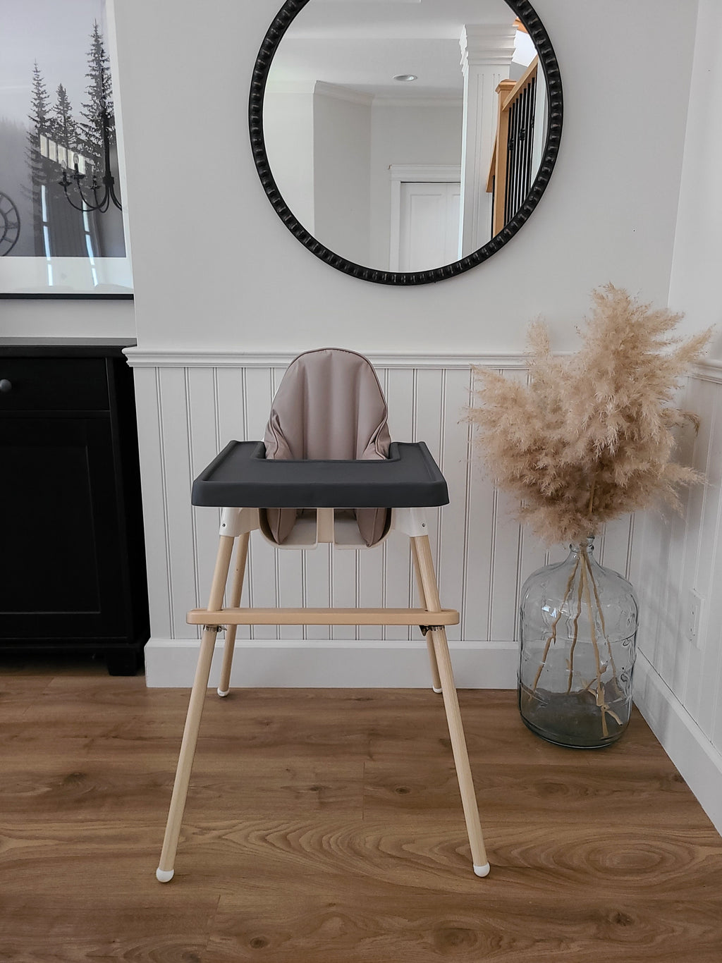 FULL COVER Ikea Highchair Placemat | Black