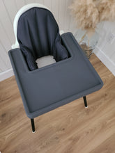 Load image into Gallery viewer, FULL COVER Ikea Highchair Placemat | Dark Grey
